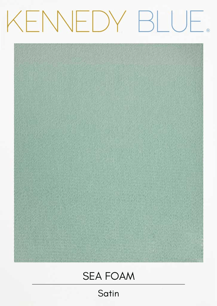 Sea Foam|Satin Fabric Swatches Color Swatch