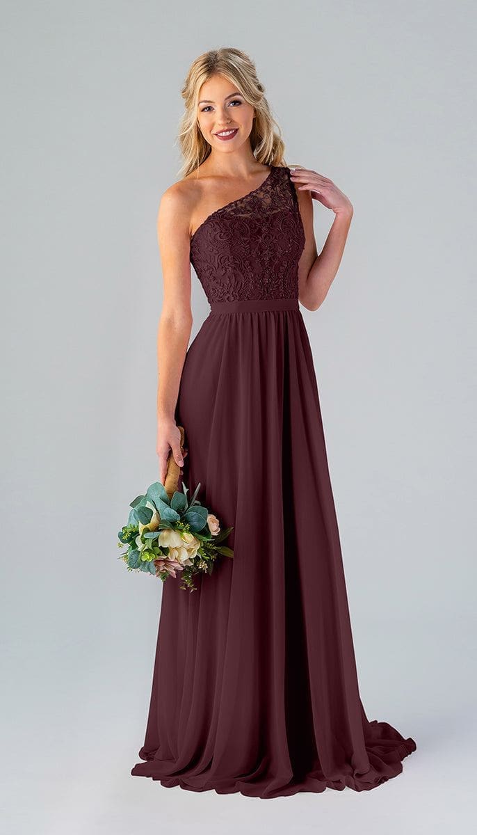 Bordeaux|Kennedy Blue Shannon - Beaded Chiffon Bridesmaid Dress