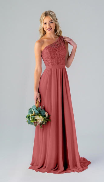 Shannon Lace One Shoulder Bridesmaids Dress | Kennedy Blue Cantaloupe Shannon Lace One Shoulder Bridesmaids Dress | Kennedy Blue Cantaloupe