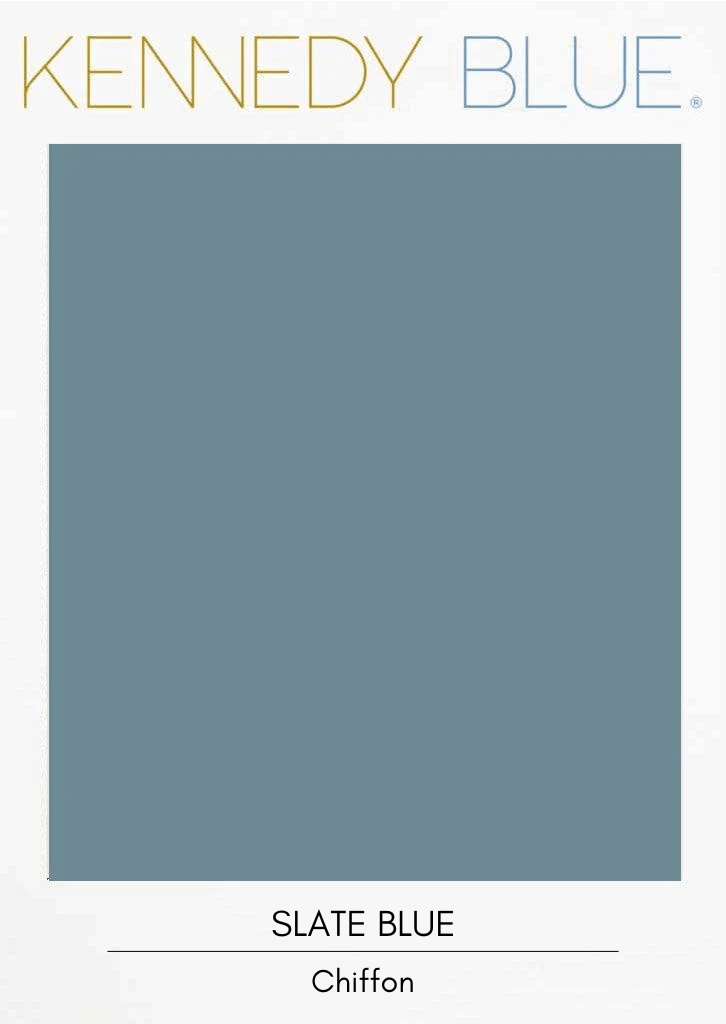 Slate Blue|Flat Chiffon Fabric Swatches Color Swatch