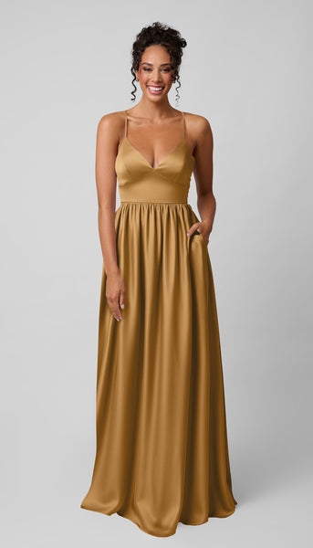 sloane satin corset formal dress Luxe Adjustable Fit Bridesmaids fall look