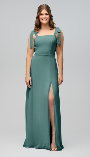 Sofia High Quality Chiffon Bridesmaids Dress| Kennedy Blue Cinnamon Rose