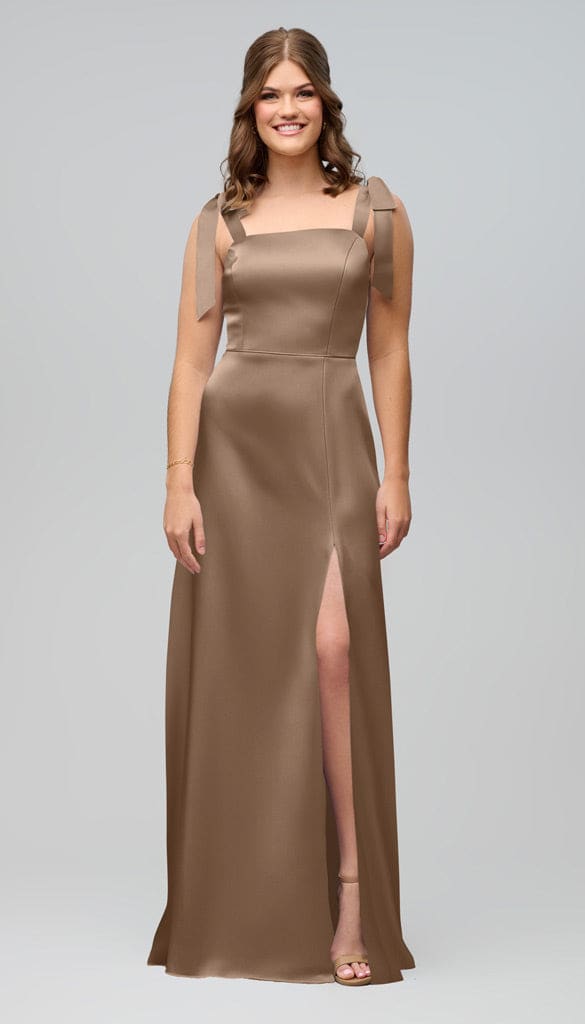 bridesmaid dresses san jose Sofia Luxe Satin Bridesmaids Dress| Kennedy Blue Fawn Black & Brown Animal size:S Sofia Luxe Satin bridesmaid __swatch group:Linen A-Line Maxi Dress