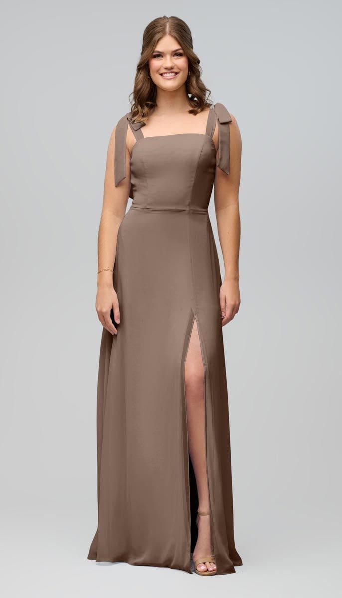 Sofia High Quality Chiffon Bridesmaids Dress| Kennedy Blue Black
