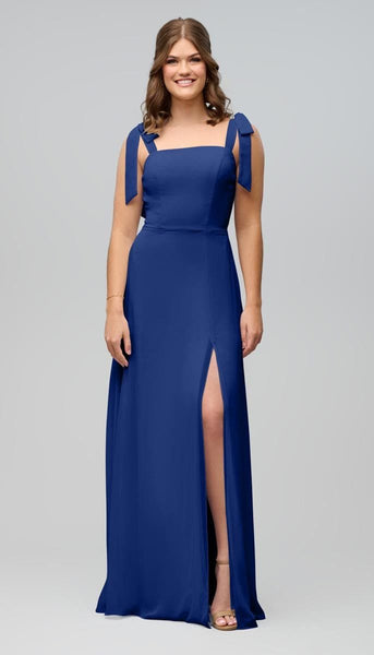 Sofia High Quality Chiffon Bridesmaids Dress| Kennedy Blue Storm Sofia High Quality Chiffon Bridesmaids Dress| Kennedy Blue Storm