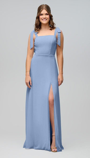 Sofia High Quality Chiffon Bridesmaids Dress| Kennedy Blue Sky