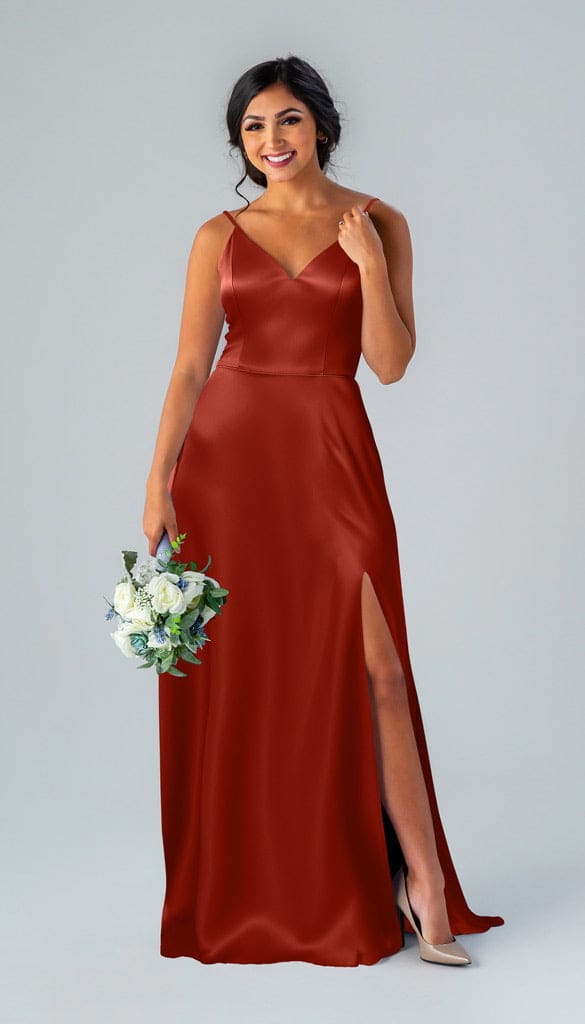 red satin bridesmaid dresses Sophie Luxe Bridesmaids Dress 24 Bridesmaid Dresses In Stretch Satin ( Non Material:Cotton/Cashmere 029-008-050