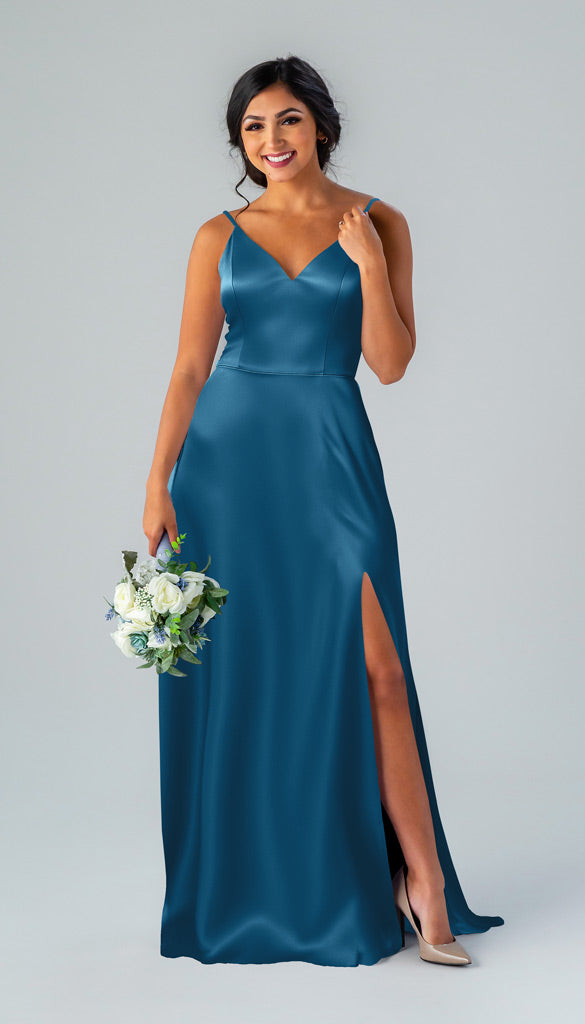 silk blue bridesmaid dresses Sophie Luxe Satin Bridesmaids Dress home page Black Mother Of Bride Light blue bridesmaid dresses Color:Red/Red