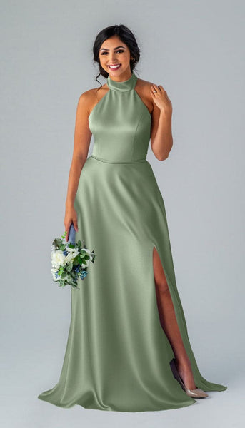 neon green satin bridesmaid dresses Stassi Luxe Dress Slip into effortless elegance SEND FROM TCF 90's Button Down Floral Width:Medium (B/C/D)