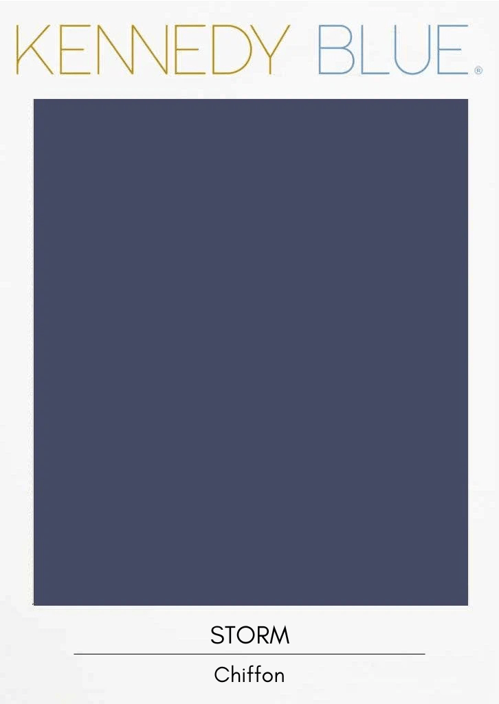 Storm|Flat Chiffon Fabric Swatches Color Swatch