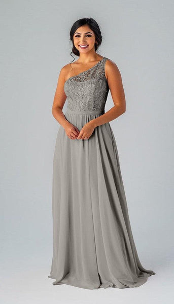 one shoulder silver bridesmaid dresses Sutton One Shoulder Bridesmaid Dress