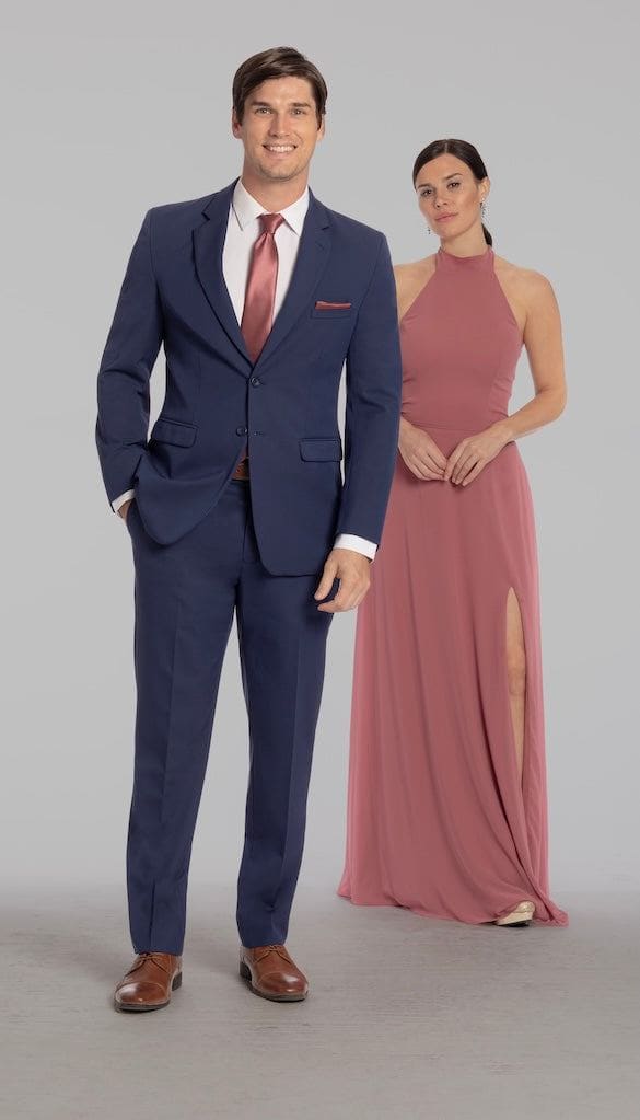 Trim Fit 2 Piece Suit Indigo