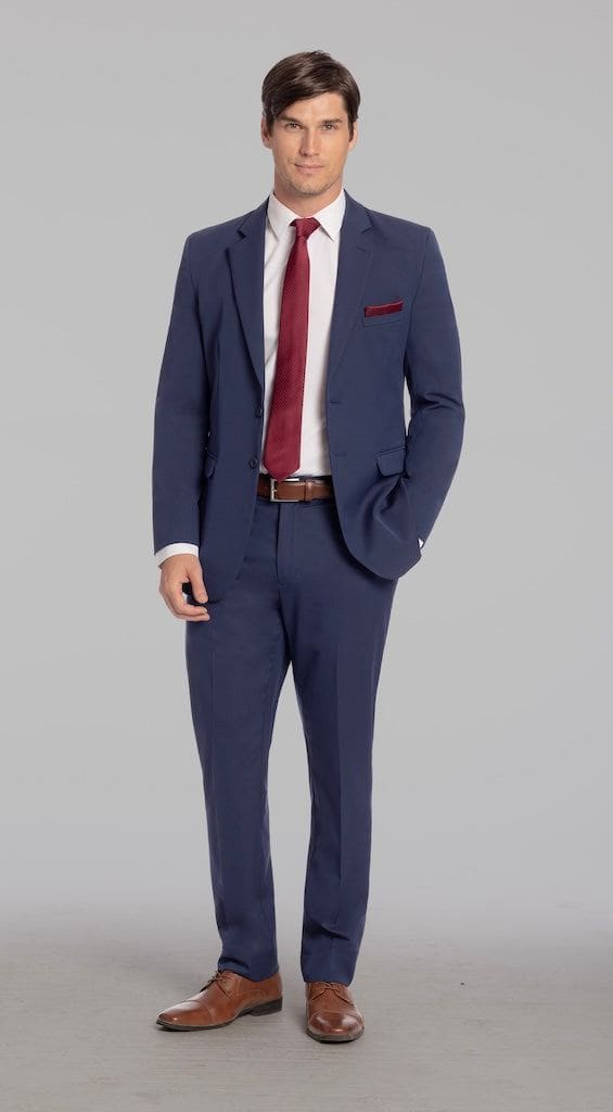 Kennedy Blue | Trim Fit 2 Piece Indigo Mens Suit