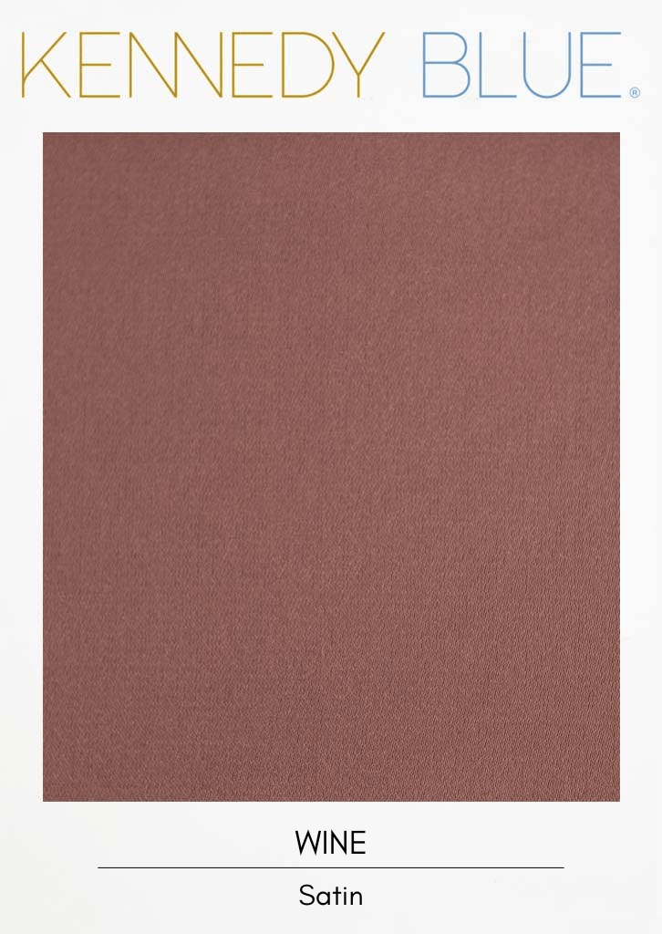 Wine|Satin Fabric Swatches Color Swatch