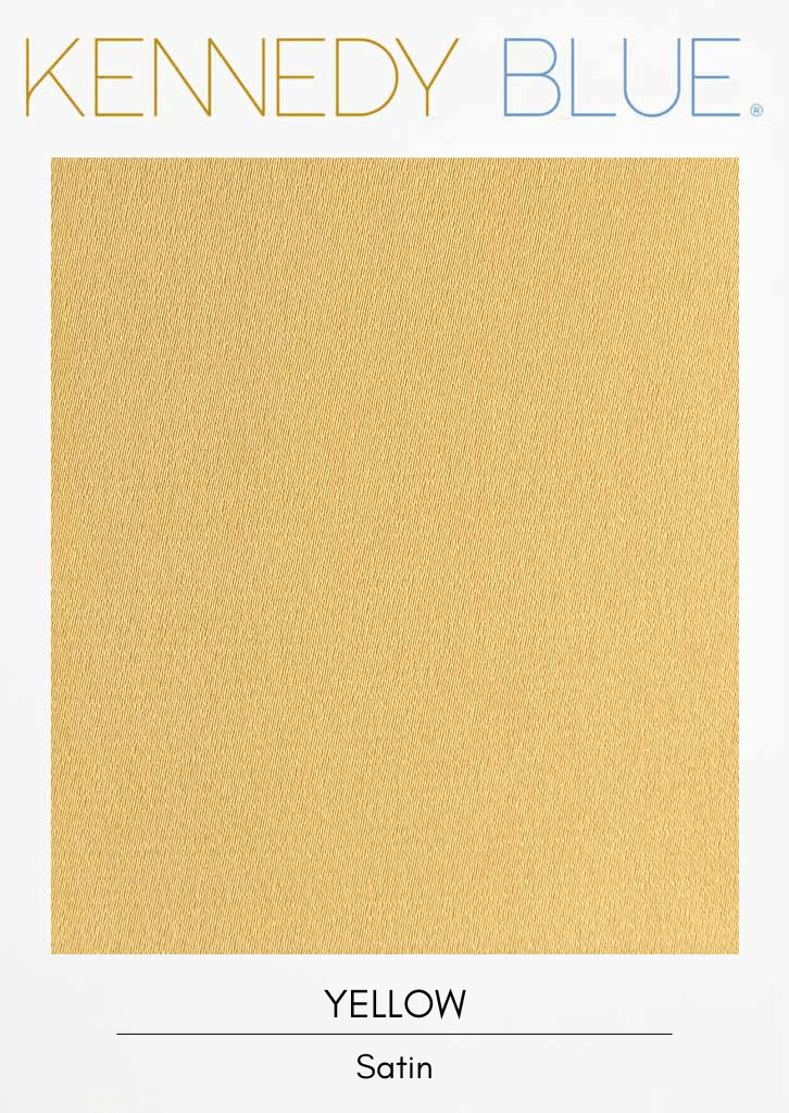Yellow|Satin Fabric Swatches Color Swatch