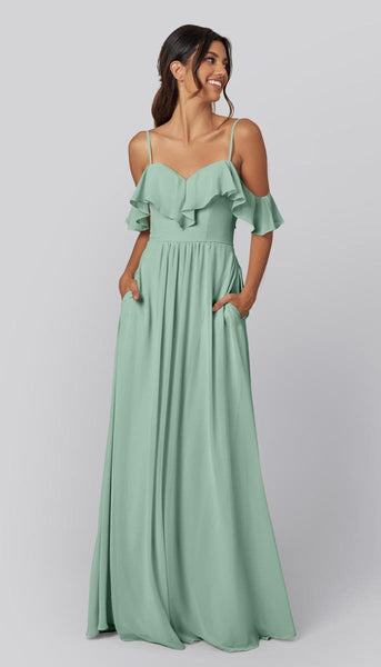 Emily Chiffon Bridesmaids Dress | Kennedy Blue