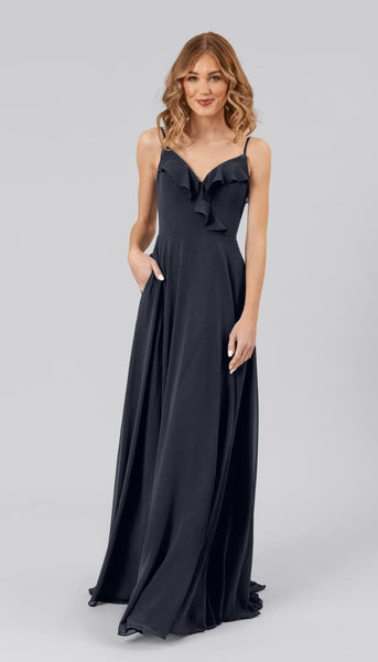 Emmy Adjustable Chiffon Bridesmaid Dress | Kennedy Blue Emmy Adjustable Chiffon Bridesmaid Dress | Kennedy Blue