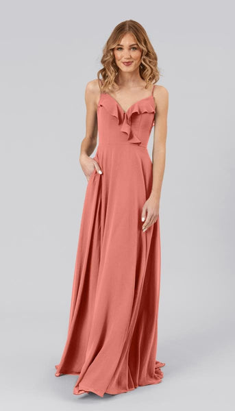 sachin and babi light blue dress Classic Evening & Prom Dresses Long Sleeves Bodice A-line Chiffon Gown   West Cherry Clothing