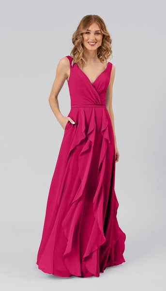 see through beach dress Everly Chiffon Bridesmaid Dress