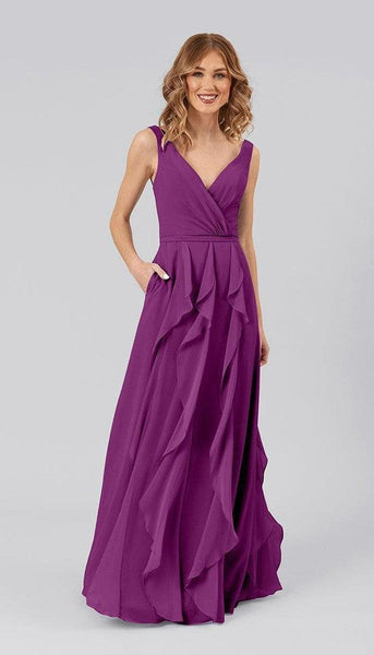 Everly Chiffon Bridesmaid Dress | Kennedy Blue Magenta Everly Chiffon Bridesmaid Dress | Kennedy Blue Magenta