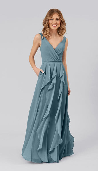 teal grey bridesmaid dresses Dark Teal Bridesmaid Dress Matte Satin Size XS