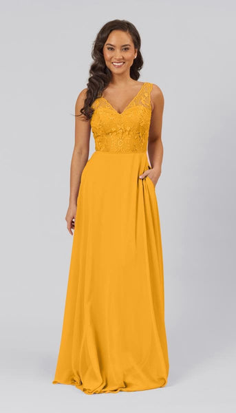 Josie Embroidered Lace Bridesmaid Dress | Kennedy Blue Marigold