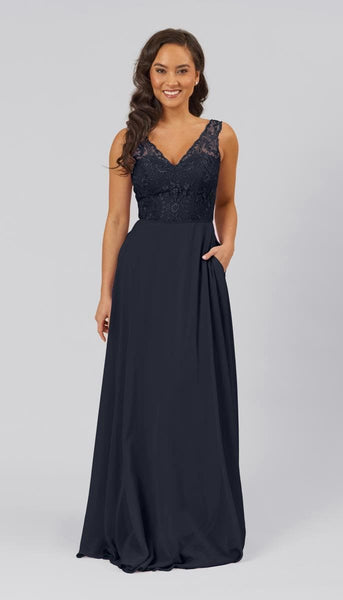 josie embroidered linen midi dress Baltic Born Womens Josie Tulle Midi Dress | Dusty Blue Floral main image 1