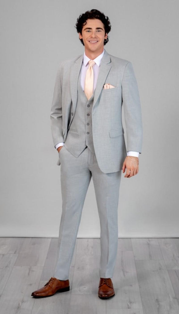 Kennedy Blue | Trim Fit Light Grey Mens Suit Kennedy Blue | Trim Fit Light Grey Mens Suit