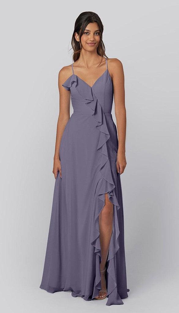 Macy Chiffon Adjustable Bridesmaid Dress | Kennedy Blue Macy Chiffon Adjustable Bridesmaid Dress | Kennedy Blue
