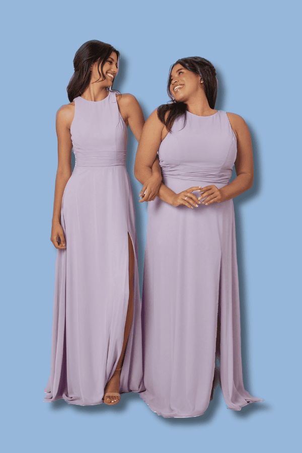 High Neck Bridesmaids Dress