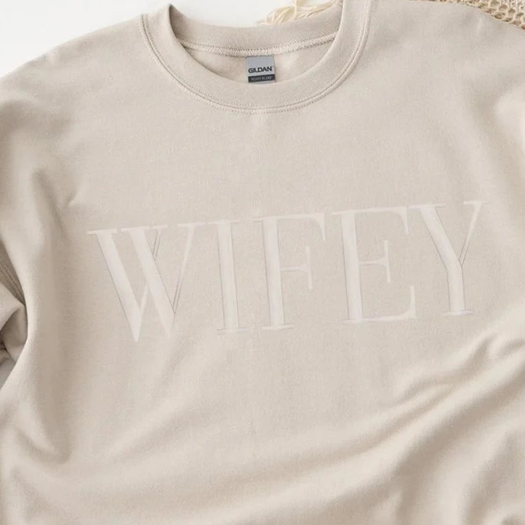 |WIFEY Embroidered Sweatshirt