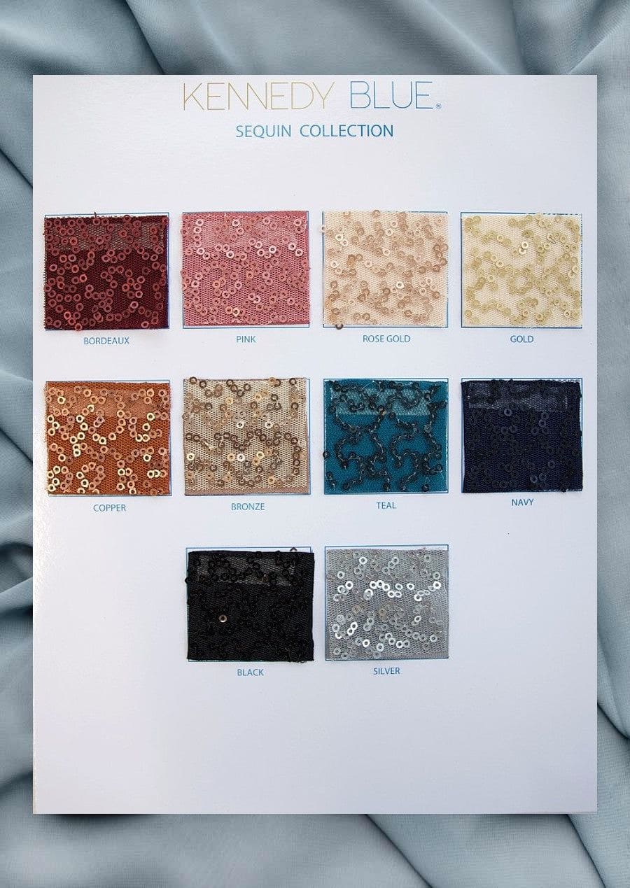 Sequin Fabric Swatch Page