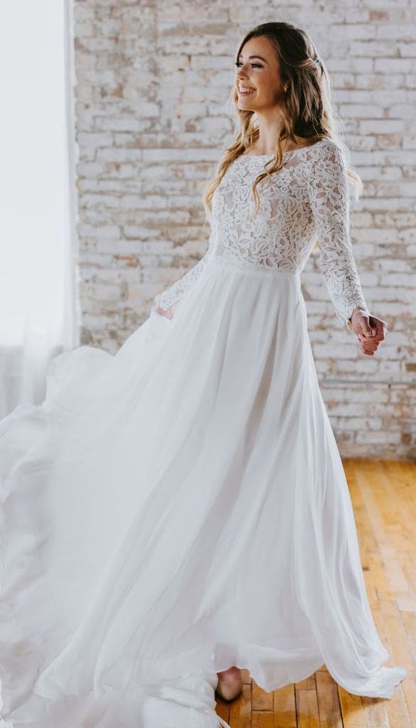 Long Sleeve Wedding Dress | Kennedy Blue Cleo Long Sleeve Wedding Dress | Kennedy Blue Cleo