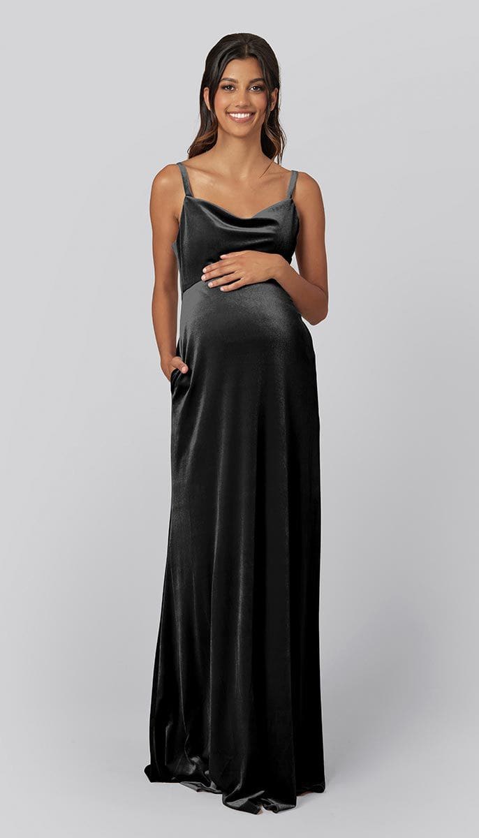 Velvet Maternity Bridesmaid Dress