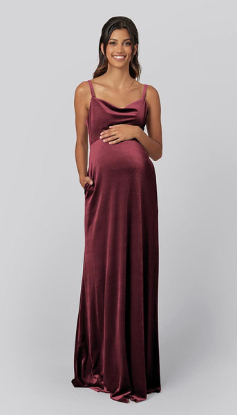 slim fit dress slacks Velvet Maternity Bridesmaid Dress