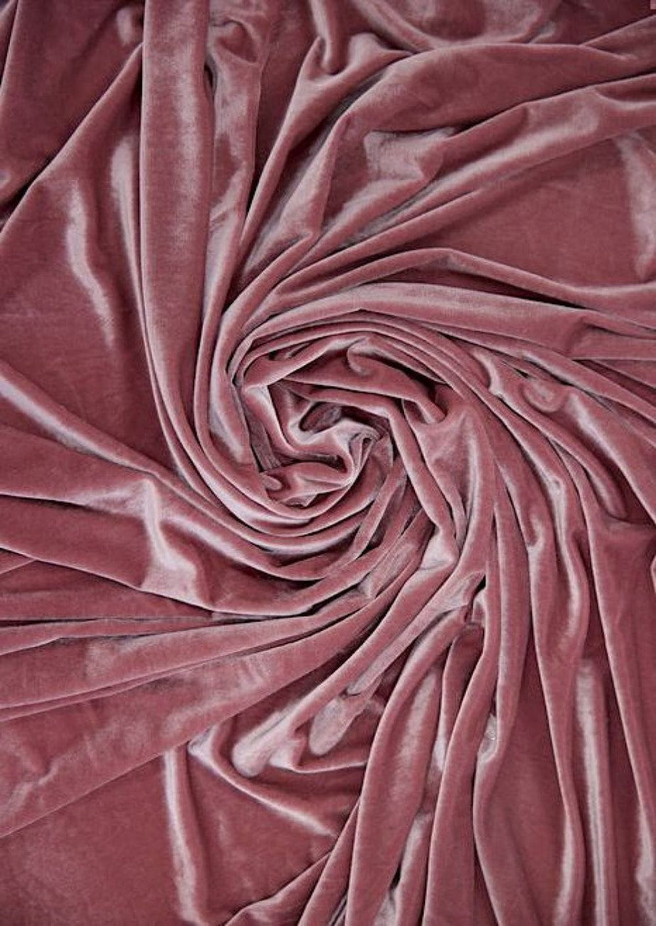 Charcoal Silk Velvet Fabric