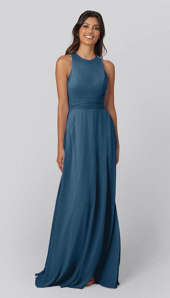 Faye High Neck Bridesmaid Dress | Kennedy Blue Teal