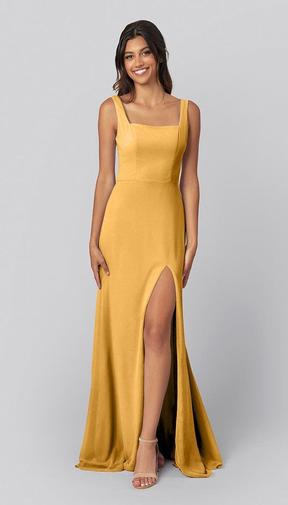 Jay square neck bridesmaid dress