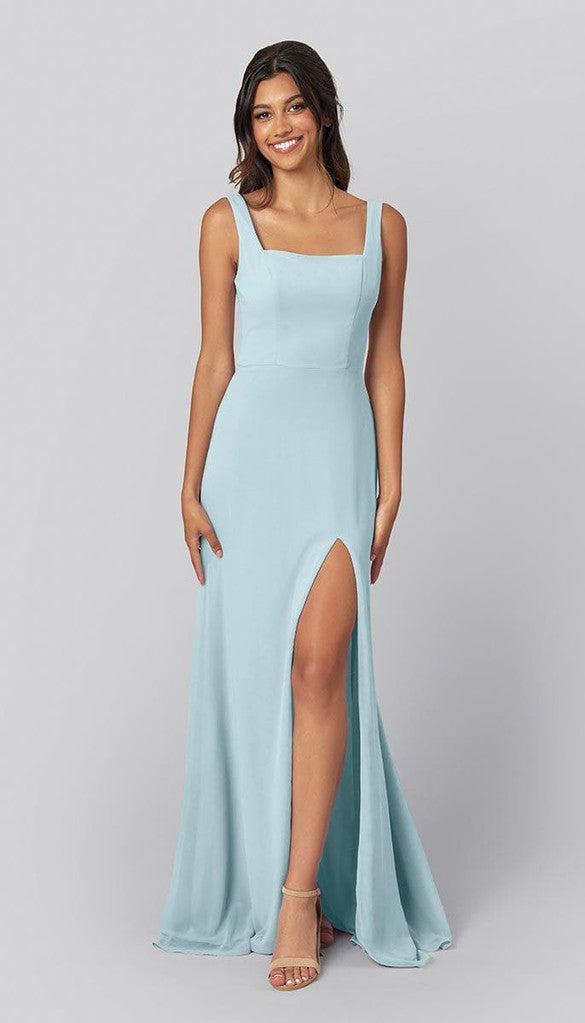 Square Neck Bridesmaid Dress