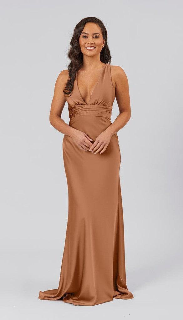 Emery Satin Bridesmaid Dress | Kennedy Blue Black Emery Satin Bridesmaid Dress | Kennedy Blue Black