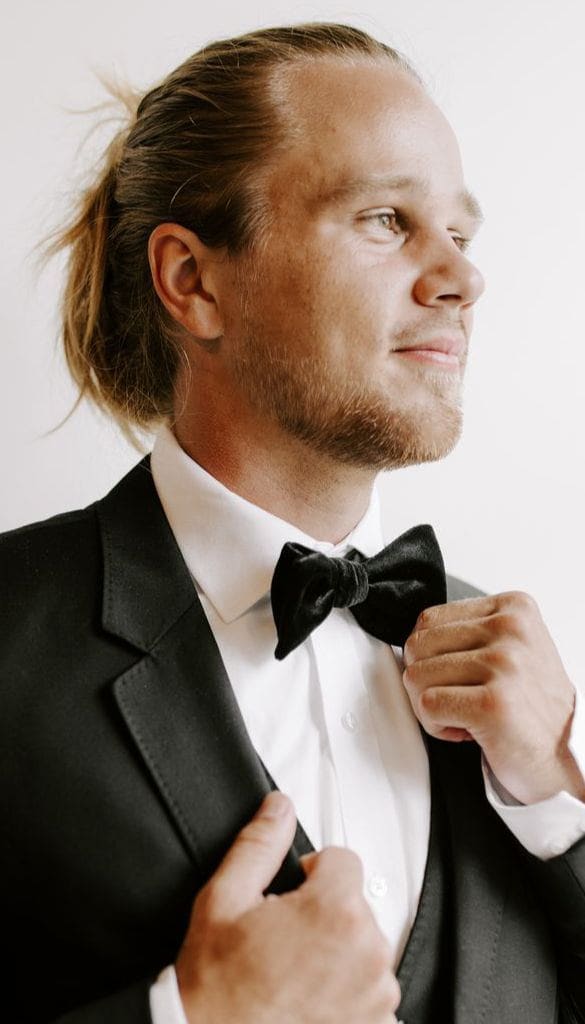 Velvet bow tie sales