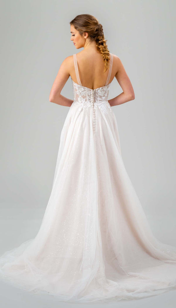Off the Shoulder Wedding Dress | Kennedy Blue Breanne