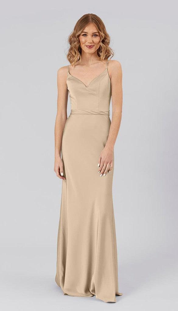 Demi Adjustable Satin Bridesmaid Dress