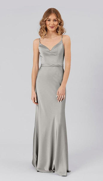bridesmaid dresses online free returns Demi Ready To Ship Satin Dress Color:Green Glow
