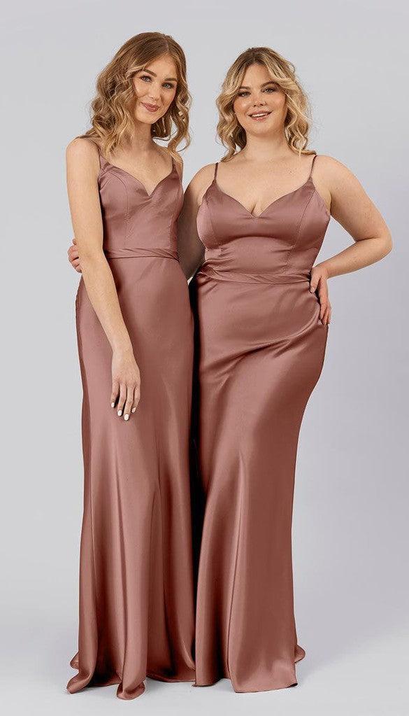 Demi Adjustable Satin Bridesmaid Dress | Kennedy Blue Demi Adjustable Satin Bridesmaid Dress | Kennedy Blue