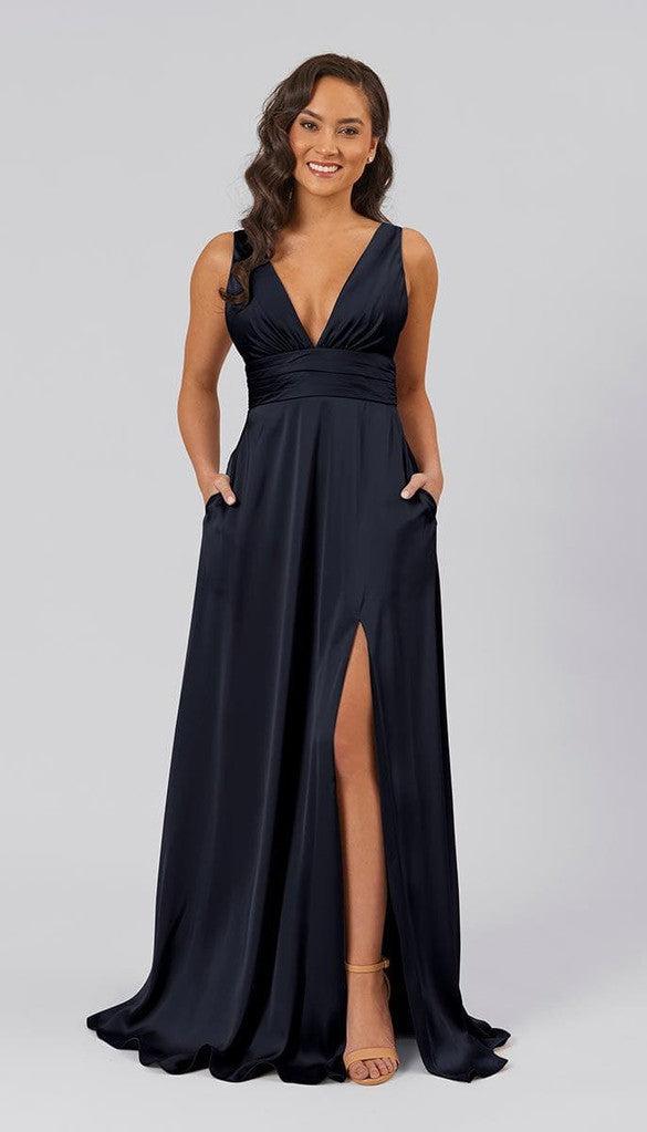 Dottie Satin Bridesmaids Dress | Kennedy Blue Dottie Satin Bridesmaids Dress | Kennedy Blue