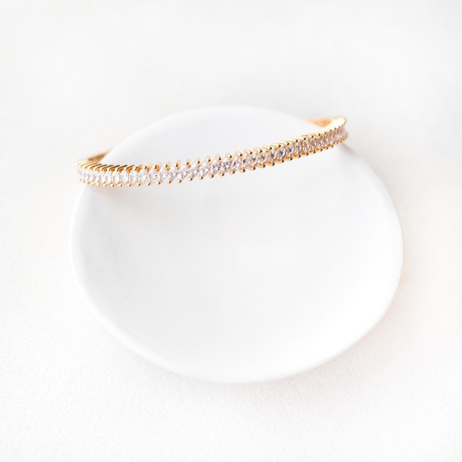 |Crystal Bangle Bracelet