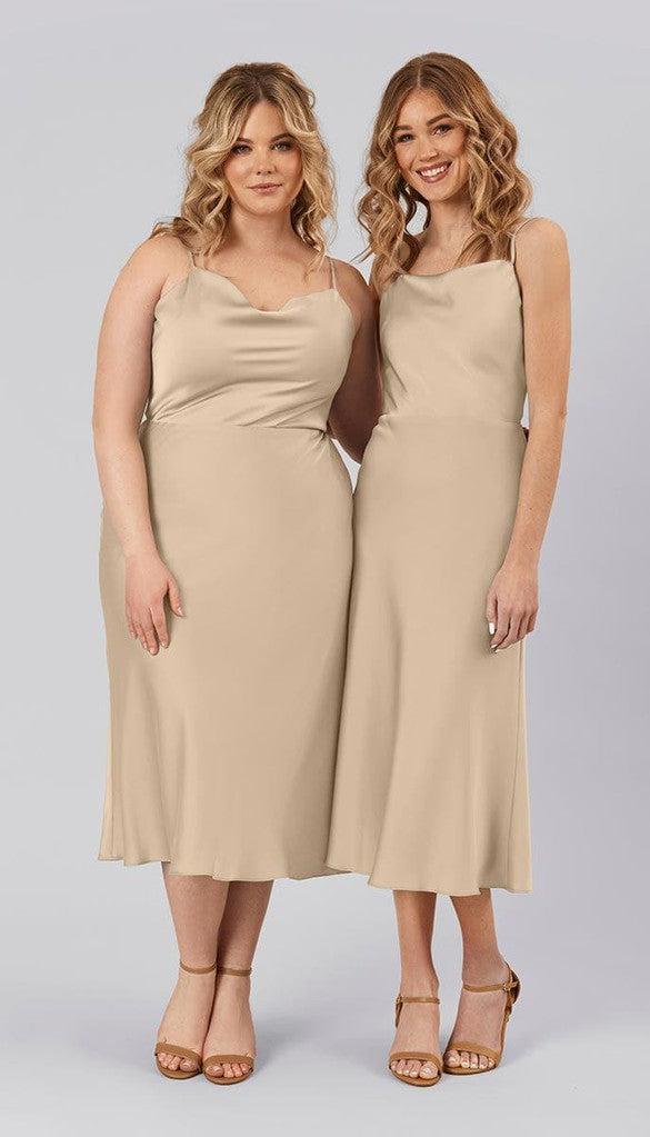 Kai Short Satin Bridesmaid Dress
