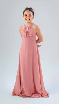 Dusty blue junior bridesmaid dress outlet