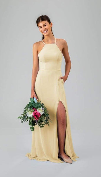 luna bridesmaid dresses Luna High Neck Chiffon Bridesmaid Dress